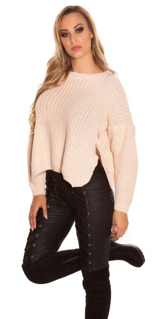 Trendy gebreide sweater-trui antiekroze